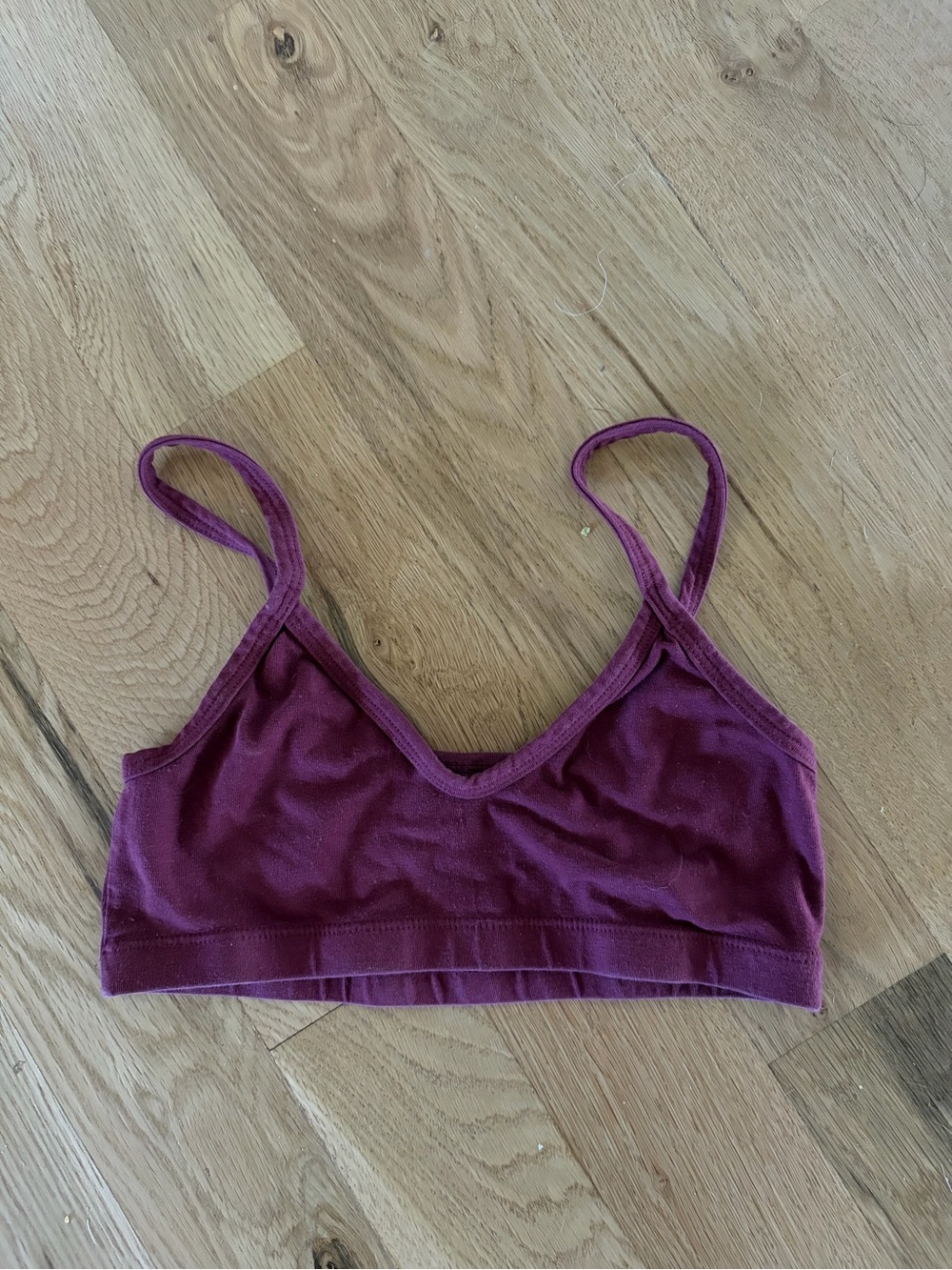 Jungmaven hemp & cotton bralette burgundy